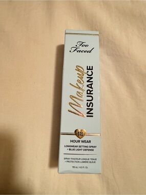 Too Faced Light Blue Box with Gold Accents